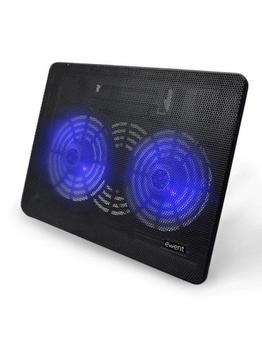 DOCKING SOPORTE PORTATIL EWENT / HASTA 17" / 2 X VENTILADOR / EW1256