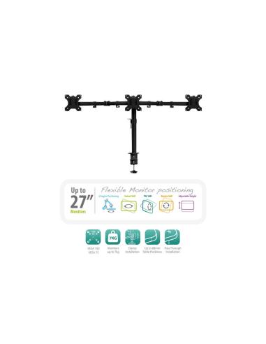 SOPORTE BRAZO PARA 3 MONITORES EWENT EW1513