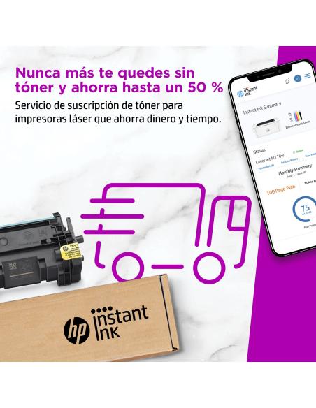 IMPRESORA HP LASERJET MONOCROMO M110W WIFI BLANCA 7MD66F(142A)