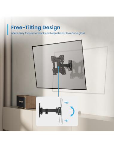 SOPORTE TV EWENT MULTIDIRECCIONAL DE PARED CON 2 PUNTOS DE ARTICULACION 13"-42" EW1521