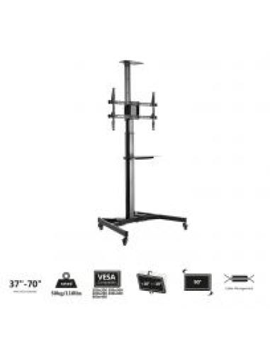 SOPORTE TV EWENT 37"-70" SUELO CON RUEDAS NEGRO / EW1540