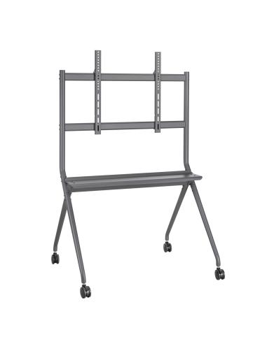 SOPORTE TV EWENT 50" A 86" SUELO CON RUEDAS / PARA TV PESADAS Y PIZARRAS INTERACTIVAS / MAX.120KG / ESTANTE MULTIMEDIA / EW1542