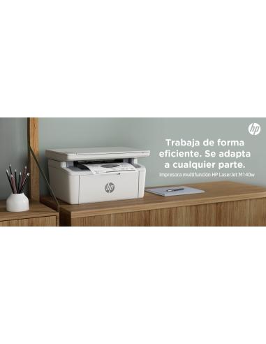 IMPRESORA HP LASERJET MONOCROMO MFP M140W WIFI 7MD72F BLANCA (W1420A)