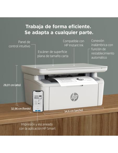 IMPRESORA HP LASERJET MONOCROMO MFP M140W WIFI 7MD72F BLANCA (W1420A)