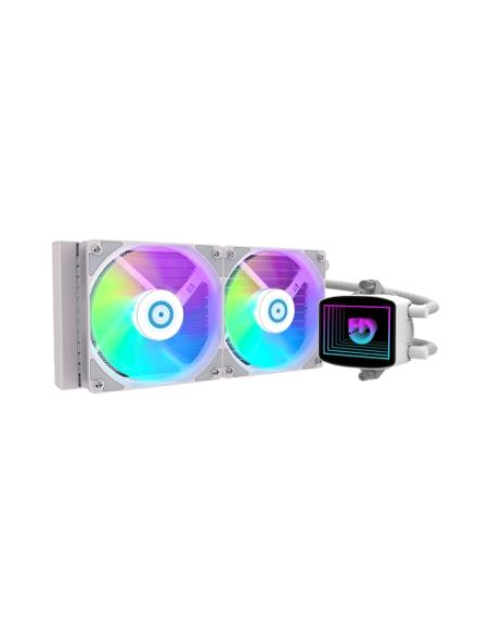 VENTILADOR HIDITEC KIT REFRIGERACION LIQUIDA LQ240 RGB BLANCO LDCR10003