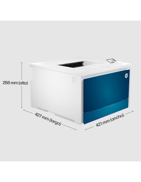 IMPRESORA HP LASERJET COLOR PRO 4202DN DUPLEZ BLANCA Y AZUL 4RA87F