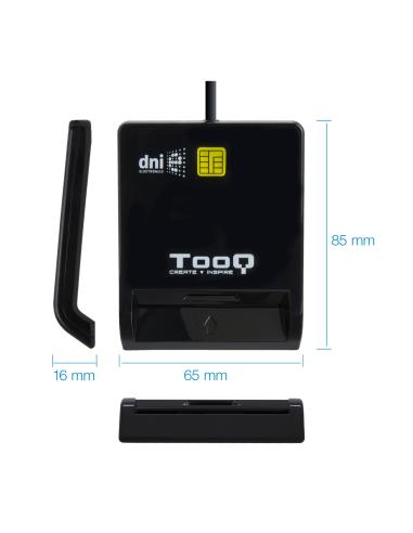 LECTOR TARJETA MEMORIA EXTERNO TOOQ DNIE USB-C NEGRO TQR-211B