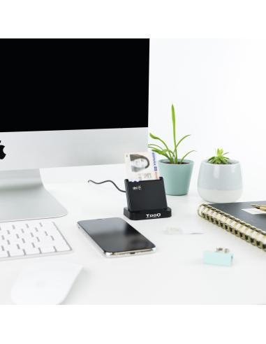 LECTOR TARJETA MEMORIA EXTERNO TOOQ DNIE USB-A NEGRO TQR-220B