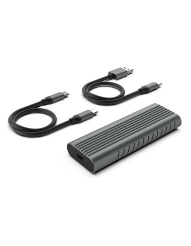 CAJA EXTERNA DISCO DURO PCIe SSD M.2 NVMe EWENT / HASTA 80 mm / USB-C 3.2 GEN2 EW7025