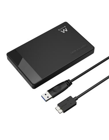 CAJA EXTERNA DISCO DURO 2.5" SATA EWENT USB 3.2 SIN TORNILLOS EW7049