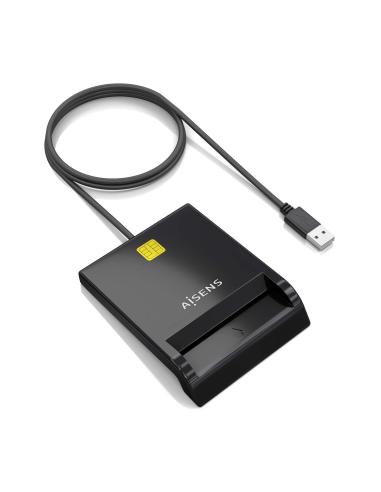 LECTOR DE TARJETA INTELIGENTE DNI NEGRO AISENS ASCR-SN06-BK