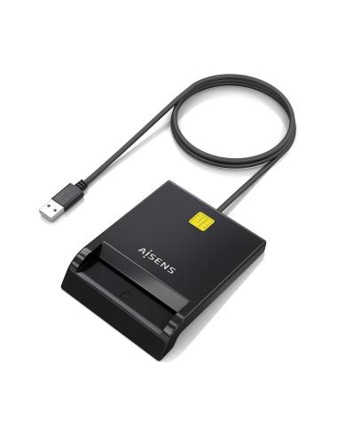 LECTOR DE TARJETA INTELIGENTE DNI NEGRO AISENS ASCR-SN06-BK