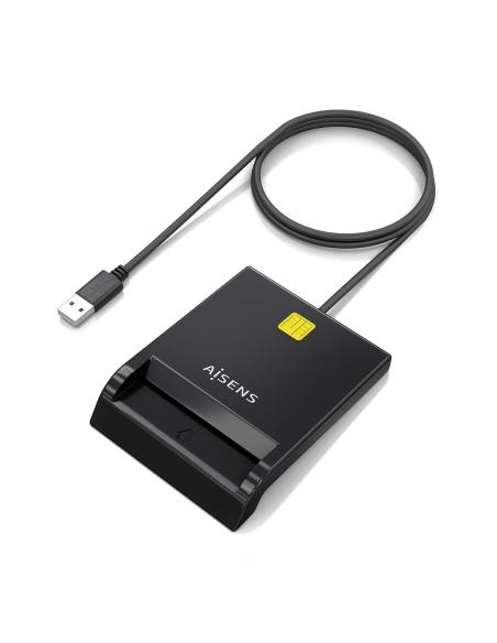 LECTOR DE TARJETA INTELIGENTE DNI NEGRO AISENS ASCR-SN06-BK