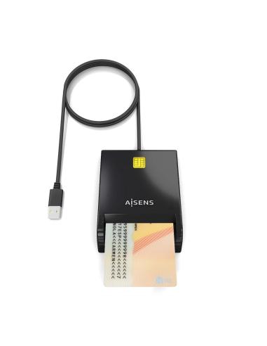 LECTOR DE TARJETA INTELIGENTE DNI NEGRO AISENS ASCR-SN06-BK