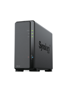 CAJA SYNOLOGY DISK STATION DS124 NAS / 1 BAY DISK STATION / 1.0 GB RAM / GIGABIT / (SIN DISCO DURO) / 2XUSB /