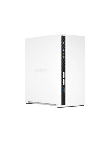 CAJA QNAP TS-233 NAS / 2 BAHIAS / 2.5" - 3.5" / ARM A55 QUADCORE / 2 GB RAM / GIGABIT / (SIN DISCO DURO) / 2XUSB 2.0 / USB 3.2 /