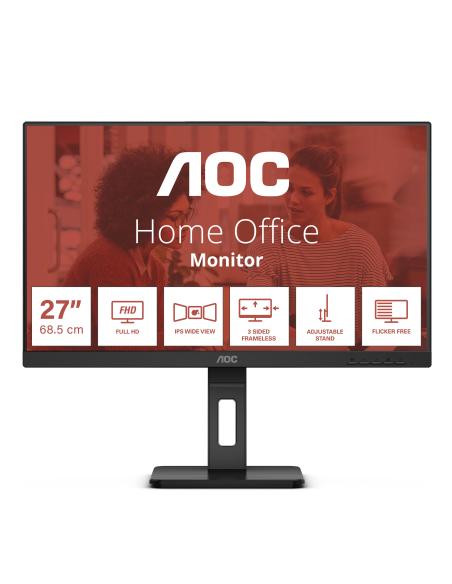 MONITOR 27 AOC PROFESIONAL 27E3QAF FHD 75HZ 1920X1080 MM NEGRO
