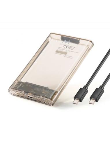 CAJA EXTERNA TRANSPARENTE DISCO DURO 2.5" SATA EWENT /SSD / USB-C 3.2 / EW7068