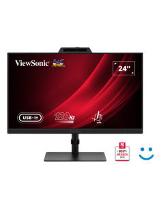 MONITOR VIEWSONIC VG2441V 24" / FULLHD / 4ms / 120 Hz / IPS / REGULABLE EN ALTURA / MULTIMEDIA / VESA / HDMI - DP / WEBCAM / HUB