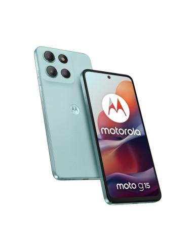 TELEFONO SMARTPHONE MOTOROLA G15 AZUL / HELIO G81 / 8GB / 512GB / 6.72" FHD+ / CAMARAS 50 MPX Y 8 MPX / DOBLE SIM / IP54 / ANDRO
