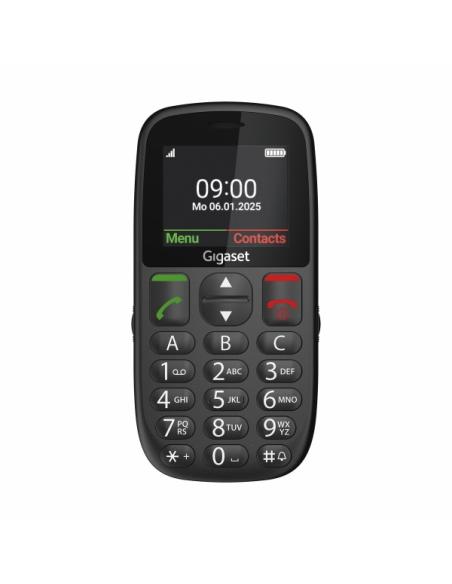 TELEFONO MOVIL GIGASET GL395 NEGRO 2.2" / 32 MB / 32 GB / MICROSD HASTA 32GB / 0.3 Mpx / 800 mAh / S30853-H1230-R101