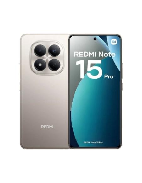 TELEFONO SMARTPHONE XIAOMI REDMI NOTE 15 PRO TITANIO 4G / MEDIATEK DIMENSITY / 8 GB / 256 GB / 6.77" AMOLED 1.5K CURVA / DUAL SI