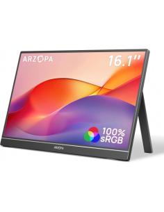 MONITOR PORTATIL ARZOPA Z1C / 16.1" / FULL HD / IPS / HDR10 / MINI HDMI / PANTALLA EXTERNA USB-C / 100% SRGB / 6975114120613