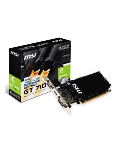 TARJETA GRAFICA MSI GEFORCE GT 710 2 GB. LOW PROFILE / HDMI-DVI-D-VGA / 912-V809-2016