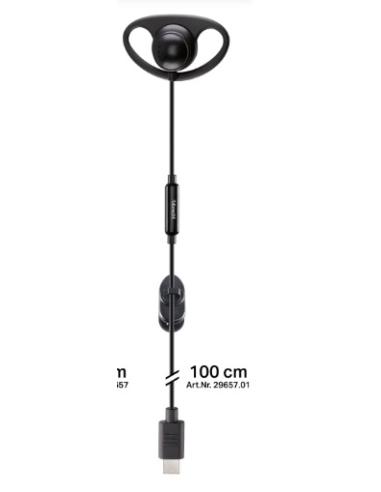 AURICULARES C/MICROFONO ALBRECHT TECTALK BIZ D / 100cm / USB-C / 29657.01