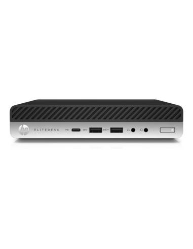 EQUIPO REACONDICIONADO HP ELITEDESK 800 G5 MINI / I5 9500T / 8 GB / SSD 256 GB / W11 (12 MESES GARANTIA / 3 MESES FUENTE ALIMENT