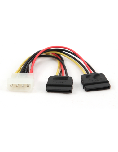 CABLE ALIMENTACION GEMBIRD 2x SATA 0,15M