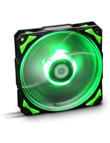 VENTILADOR CAJA NOX HUMMER H-FAN LED 120MM NEGRO LED VERDE