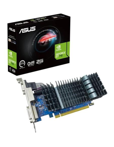 GRAFICA ASUS GT 710 SL EVO BRK 2GB DDR5 / HDMI-DVI-D-VGA / 90YV0ALA-M0NA00