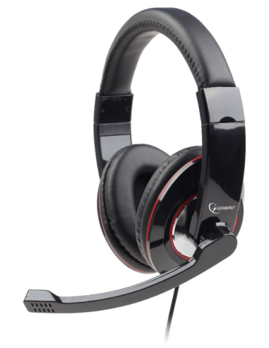 AURICULARES GEMBIRD MHS-001 NEGRO MICROFONO ALAMBRICO