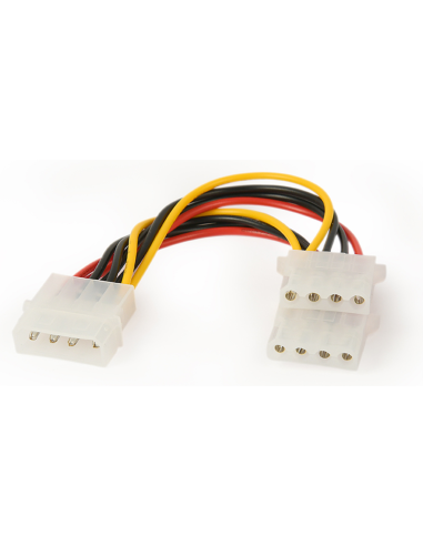 CABLE INTERNO GEMBIRD MOLEX 4 PIN 1x MACHO 2x HEMBRA
