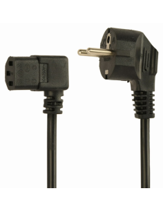CABLE ALIMENTACION GEMBIRD SCHUKO A C13 90 GRADOS 1,8M