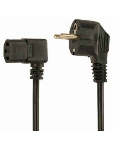 CABLE ALIMENTACION GEMBIRD SCHUKO A C13 90 GRADOS 1,8M