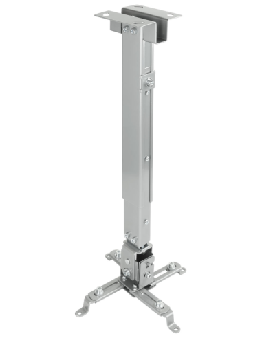 SOPORTE TECHO PROYECTOR TOOQ PJ2012T-SPLATA 130/430 - 650 mm MAX 20 KG