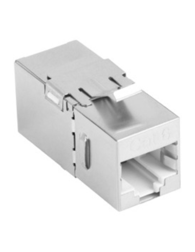 ADAPTADOR LANBERG CAT6 FTP HEMBRA THRU KEYSTONE RJ45 A RJ45, 90 GRADOS