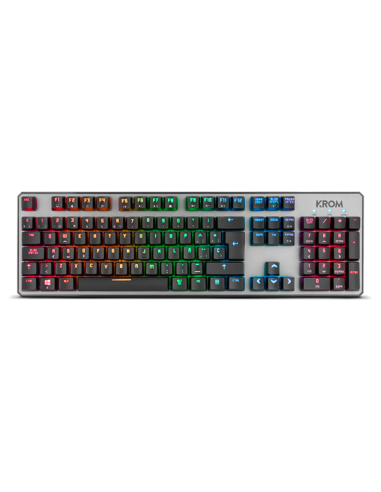 TECLADO GAMING KROM KERNEL USB RETROILUMINADO MECANICO NEGRO