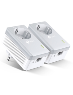 POWERLINE TP-LINK AV600 KIT 2 UDS 1 PORT CON ENCHUFE