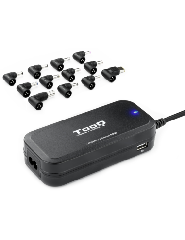 CARGADOR AUTOMATICO UNIVERSAL TOOQ TQLC-90BS02AT 90W 2XUSB 12 CONECTORES