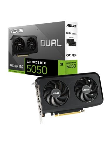 TARJETA GRAFICA ASUS DUAL GEFORCE RTX 5050 OC EDITION 8GB GDDR6 / 3xDP - 1xHDMI / 90YV0N72-M0NA00
