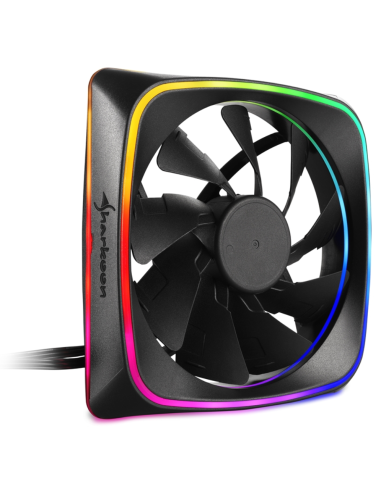 VENTILADOR CAJA SHARKOON SHARK LIGHTS FAN 120X120X 25 MM RGB LED