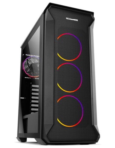 CAJA NOX HUMMER QUANTUM ATX 1XUSB3.0 2XUSB2.0 NEGRO ARGB