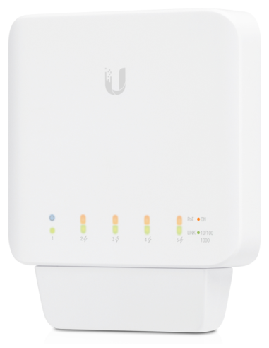 SWITCH UBIQUITI USW-FLEX UNIFI SWITCH FLEX 5 POE INTERIOR Y EXTERIOR