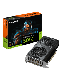 TARJETA GRAFICA GIGABYTE GEFORCE RTX 5060 WINDFORCE MAX OC 8GB GDDR7 / 3xDP - 1xHDMI / GV-N5060WF2MAX OC-8GD