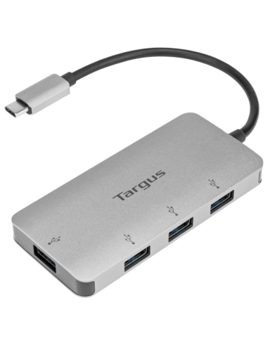 ADAPTADOR TARGUS USB-C A 4xUSB 3.0 PLATA