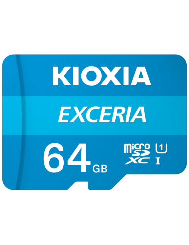 MICRO SD KIOXIA 64GB EXCERIA UHS-I C10 R100 CON ADAPTADOR