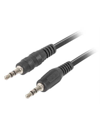 CABLE ESTEREO LANBERG JACK 3.5MM MACHO/JACK 3.5MM MACHO 2M NEGRO